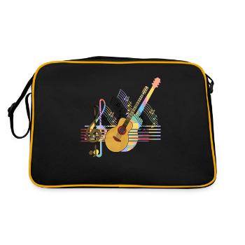 Guitare - Sac Retro - noir/or - Dos