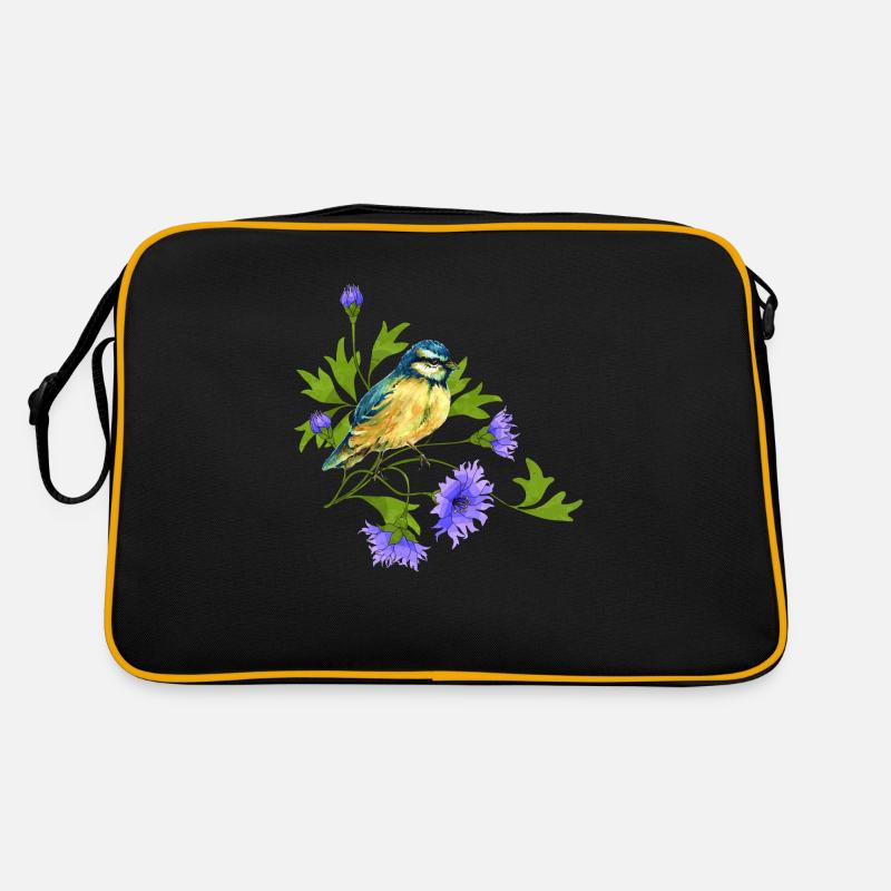 Bunter Vogel Retro Tasche