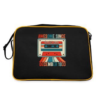 December 1933 - Awesome since December 1933 - Retro Bag - black/gold - Back