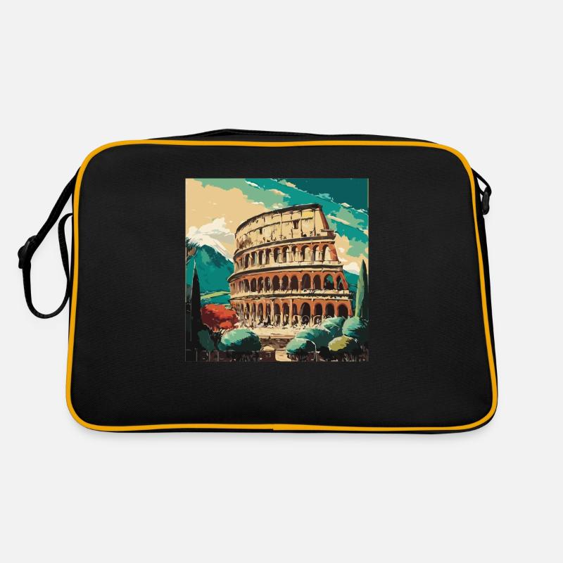 Colisée de Rome - Sac Retro - noir/or