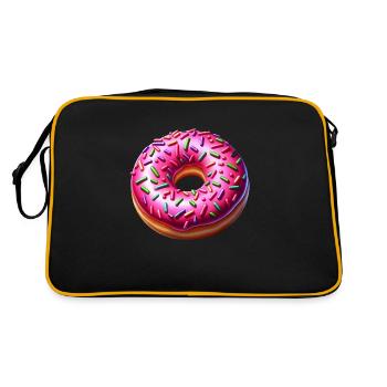 Donut - Retro Tasche - Schwarz/Gold - Hinten