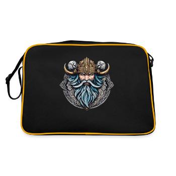 viking odin thor valhalla - Sac Retro - noir/or - Dos