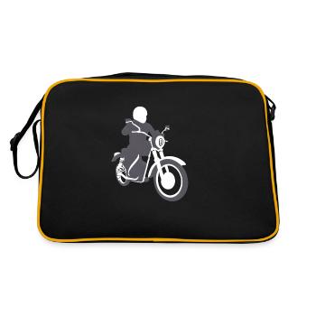 Moto Moto Moto Fan de Moto Motorcross - Sac Retro - noir/or - Dos
