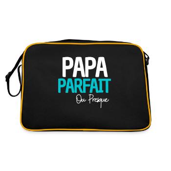 Papa parfait - Sac Retro - noir/or - Dos