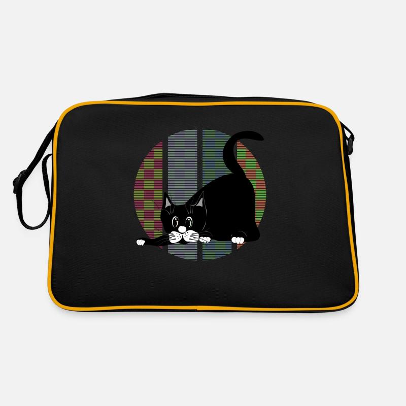 Katze Retro Tasche