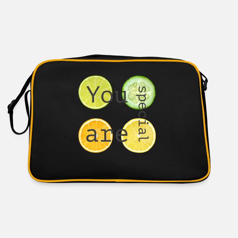 YOU ARE SPECIAL - Retro Tasche - Schwarz/Gold