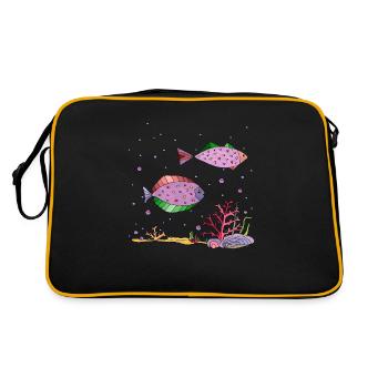 Poissons - Sac Retro - noir/or - Dos
