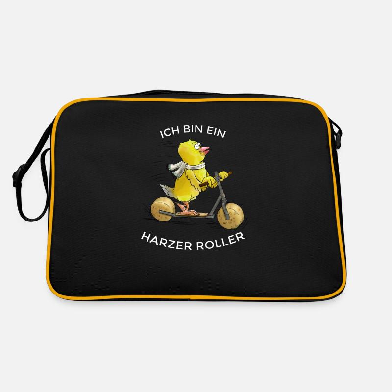 Ich bin ein Harzer Roller Retro Tasche