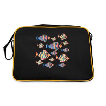 Poissons - Sac Retro - noir/or - Dos