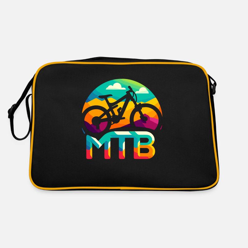 Projet coloré pour les amateurs de VTT Sac Retro