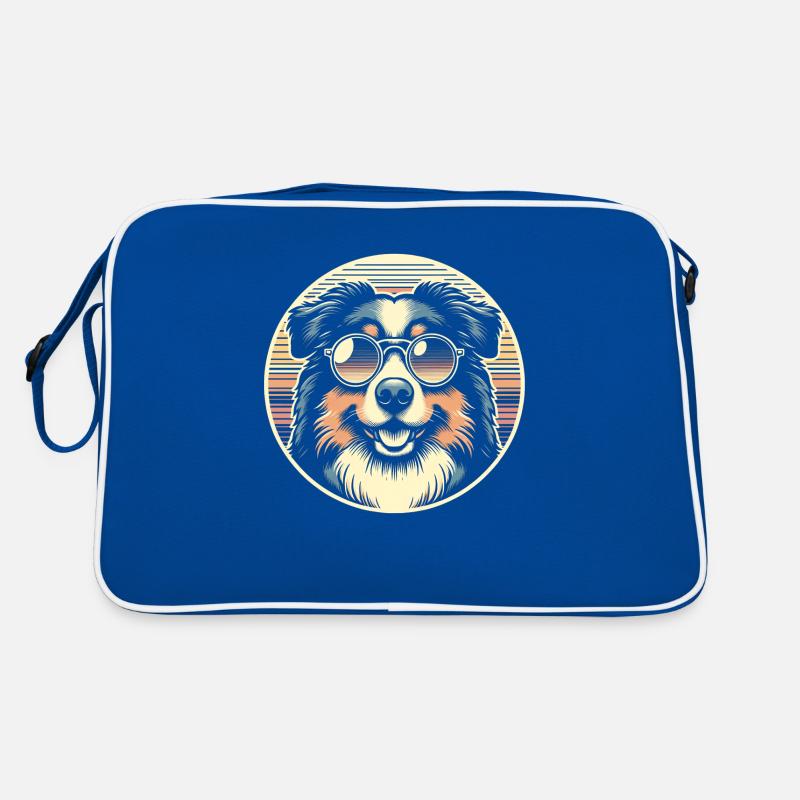 Australian Shepherd Retro Tasche