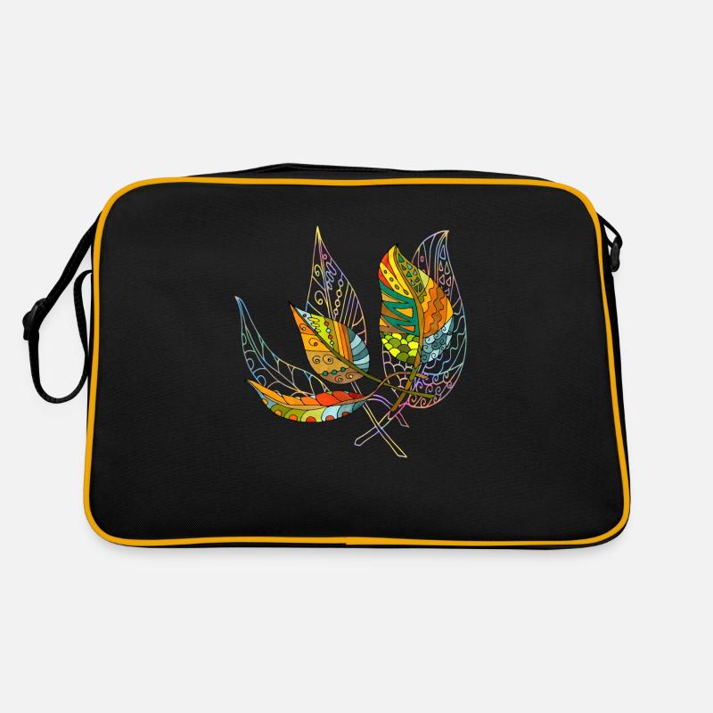 Liste - Retro Tasche - Schwarz/Gold