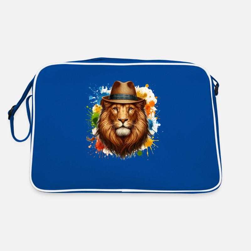 Lion avec chapeau Sac Retro