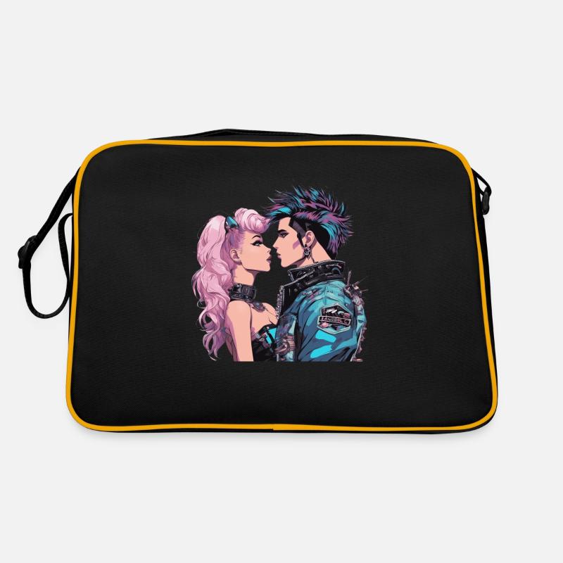 80s New Wave - Retro Bag - black/gold