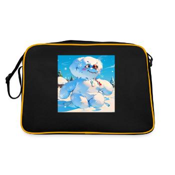 Bonhomme de neige - Sac Retro - noir/or - Dos