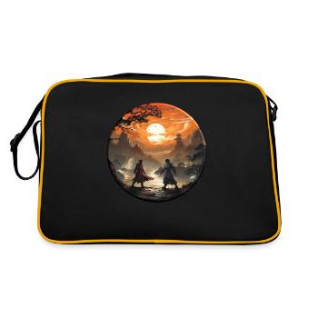 Karate is the art of self-defense - Retro Bag - black/gold - Back