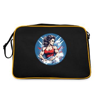 Femme forte - Sac Retro - noir/or - Dos