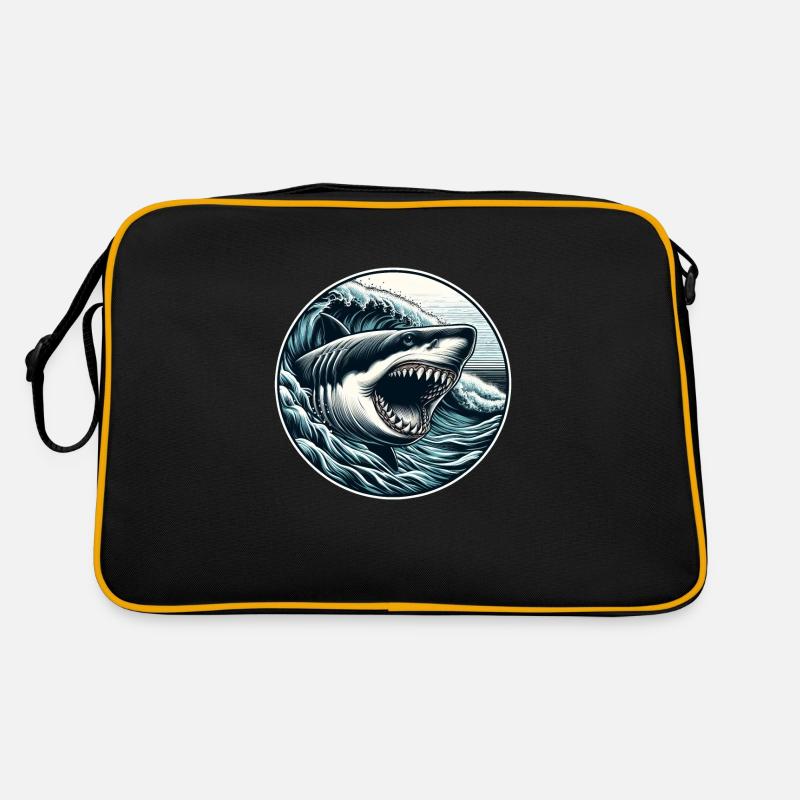 Grand requin blanc Sac Retro