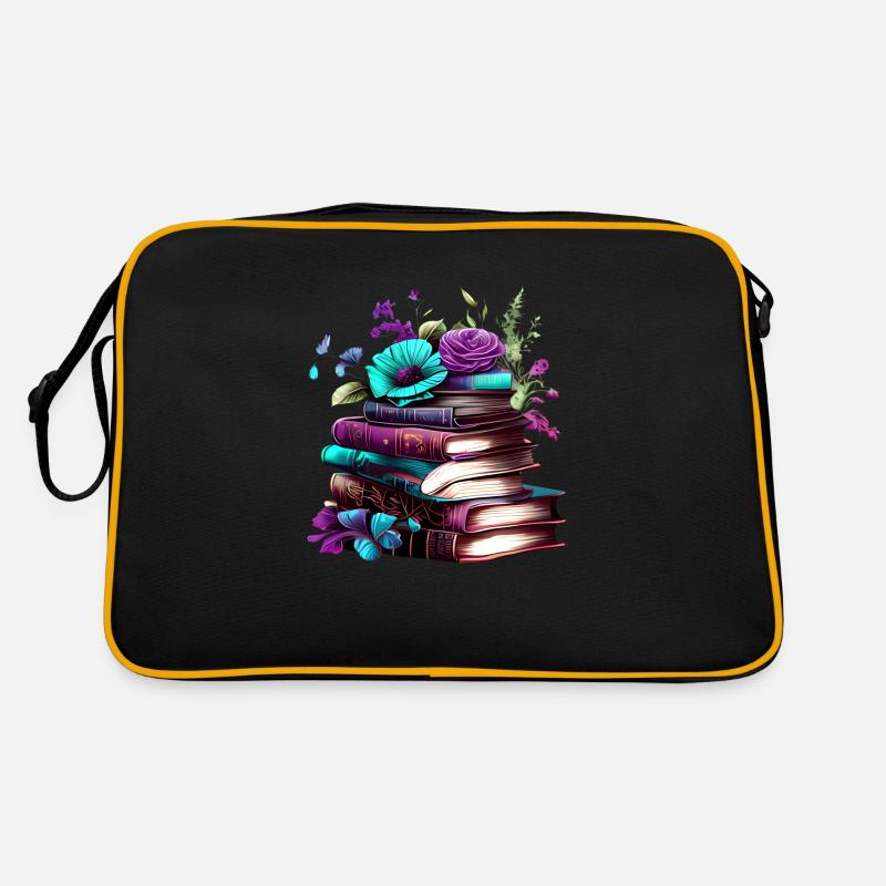 Book Reading Books Reader Gift Book Lover Retro Bag