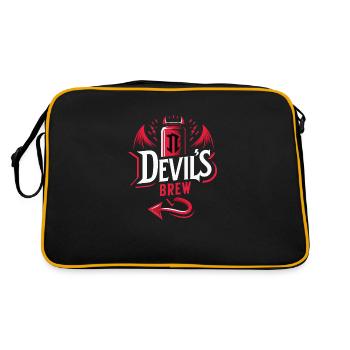 Teufelsgebräu - Retro Tasche - Schwarz/Gold - Hinten