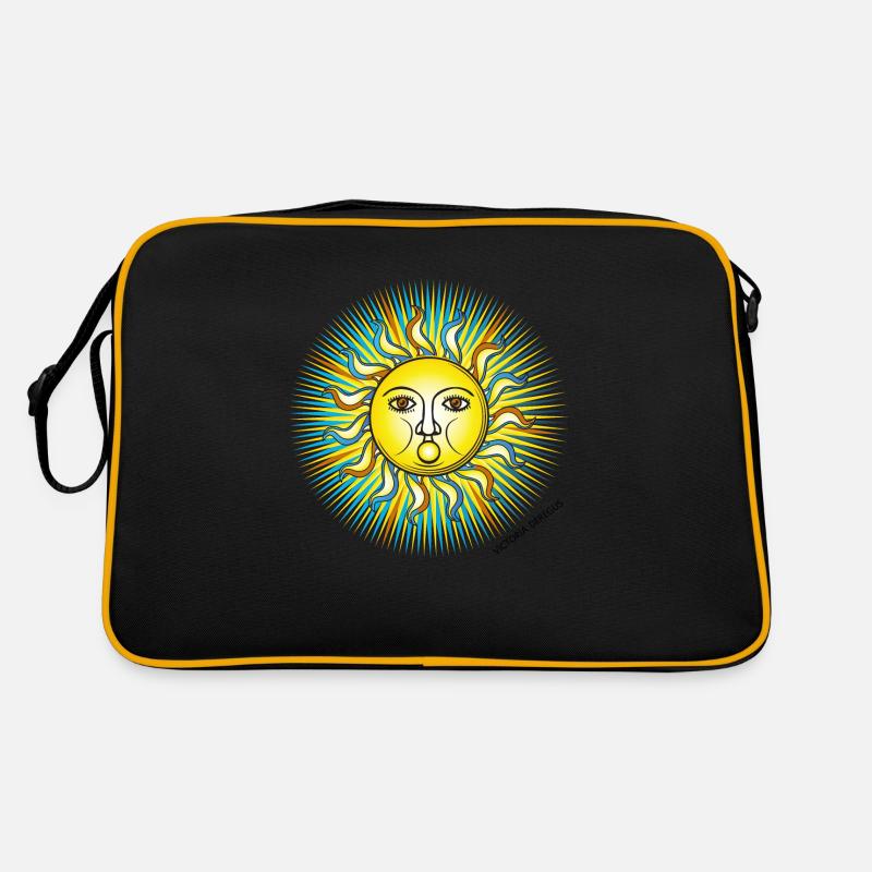 Wintersonnenwende 04 - Retro Tasche - Schwarz/Gold