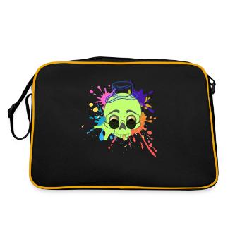 Splash Skull - Retro Bag - black/gold - Back