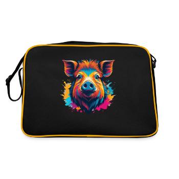 Boar - Retro Bag - black/gold - Back