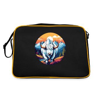 White Yak - Retro Bag - black/gold - Back