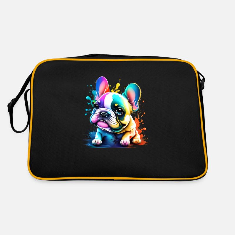 Bouledogue Chiens Propriétaire De Chien Propriétaire De Chien Sac Retro