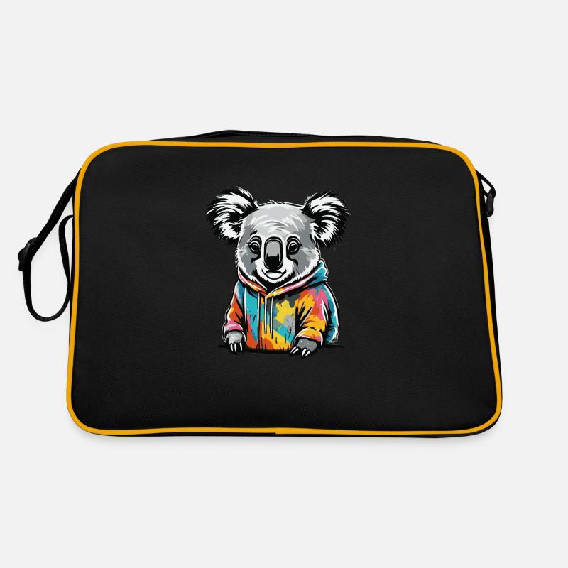Colorful Graffiti Koala Koala Bear Retro Bag