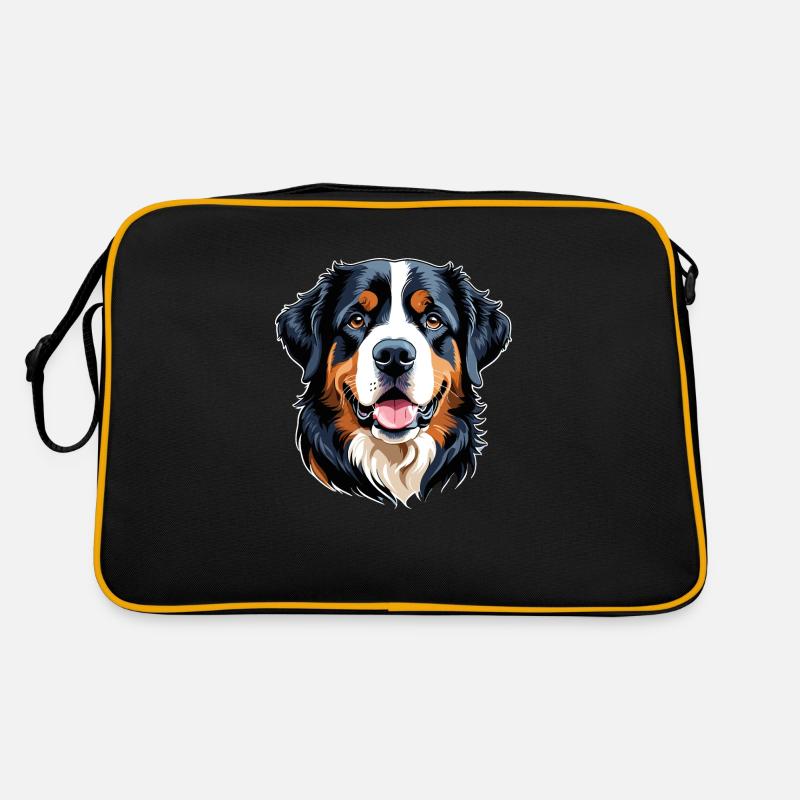 Bernese Mountain Dog - Retro Bag - black/gold