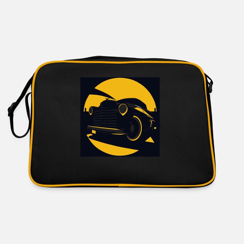 rockabilly v8 motor - Retro Tasche - Schwarz/Gold