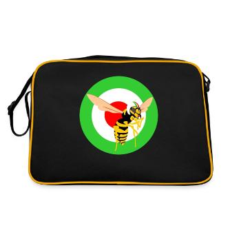 Wasp Mod Target Green - Retro Bag - black/gold - Back
