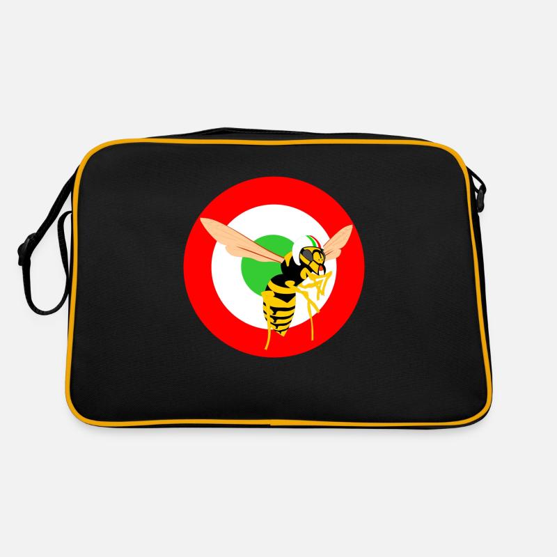 Wasp Mod Target Red Scooter Italian - Retro Bag - black/gold