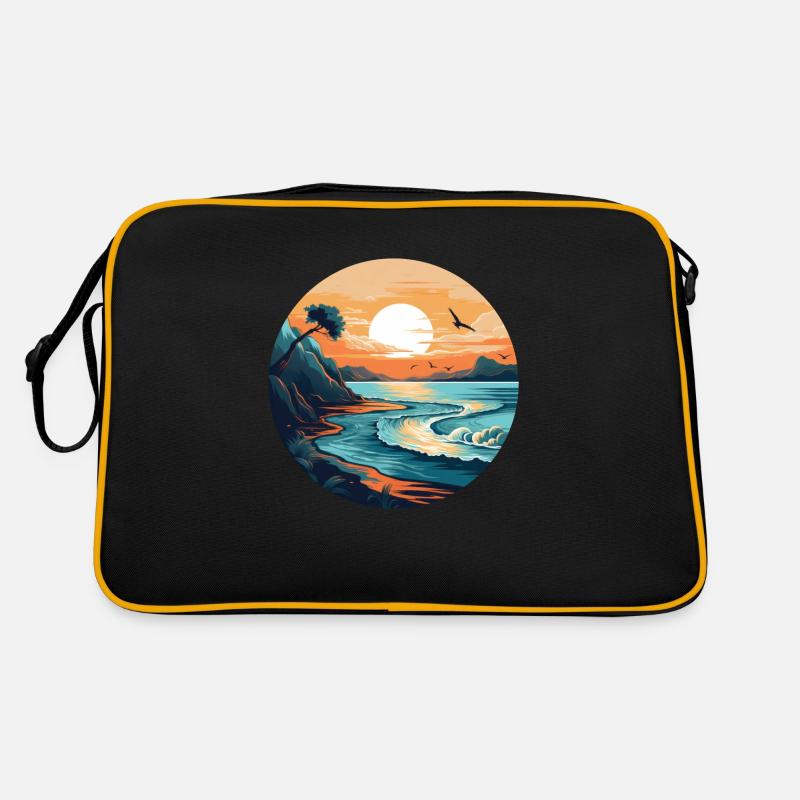 Coucher de soleil sur l’océan Sac Retro