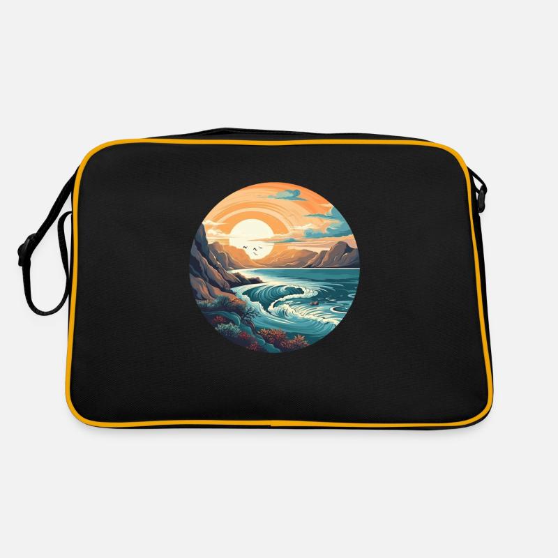 Plage rocheuse Sac Retro