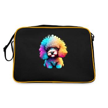 Caniche Chien Propriétaire Caniche Chiot Chien Chiot Chien Amour - Sac Retro - noir/or - Dos