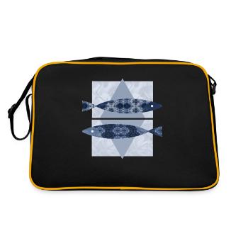 Poissons - Sac Retro - noir/or - Dos