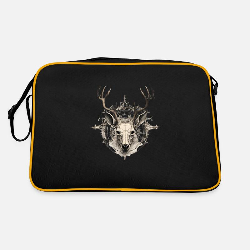 Skull and Bones Designes Hirsch Retro Tasche