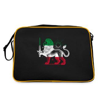 Shir o Khorshid - Conception persane (iran) - Sac Retro - noir/or - Dos