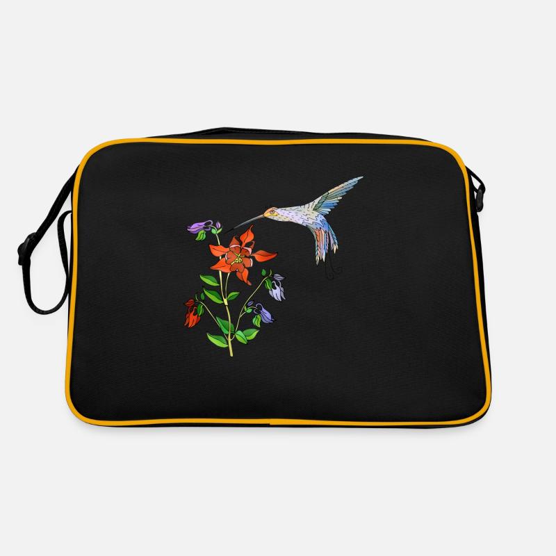 Oiseau coloré Sac Retro