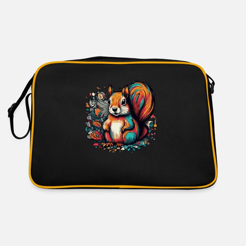 Eichhörnchen Retro Tasche