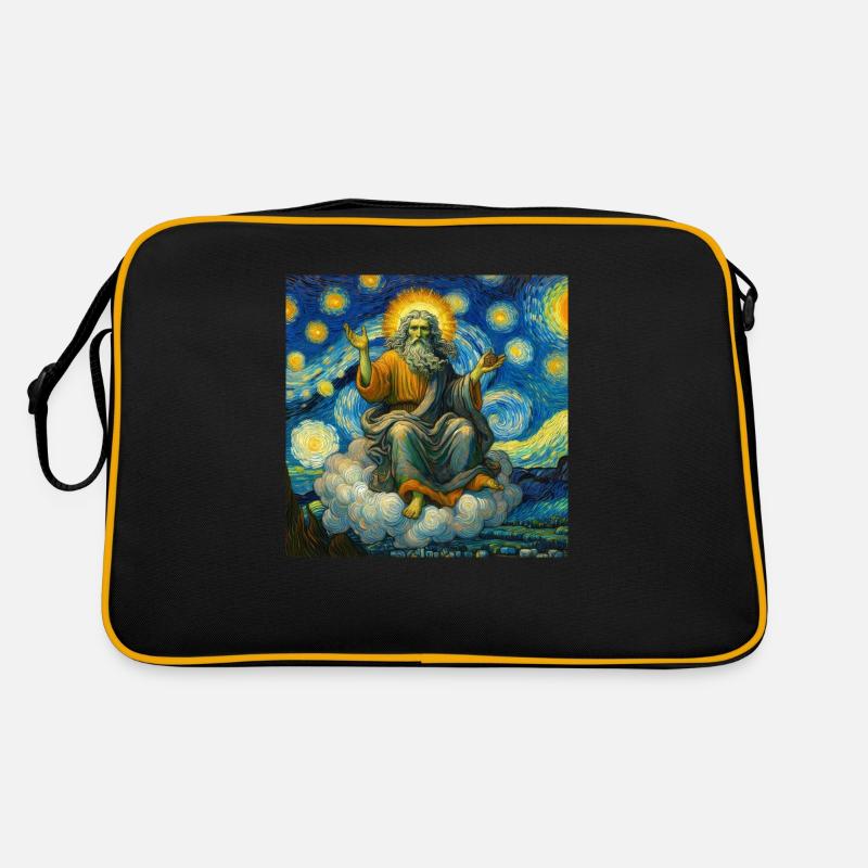 Dieu dans un Van Gogh - Sac Retro - noir/or