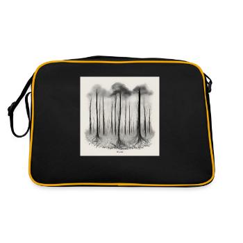 Forest - Retro Tasche - Schwarz/Gold - Hinten