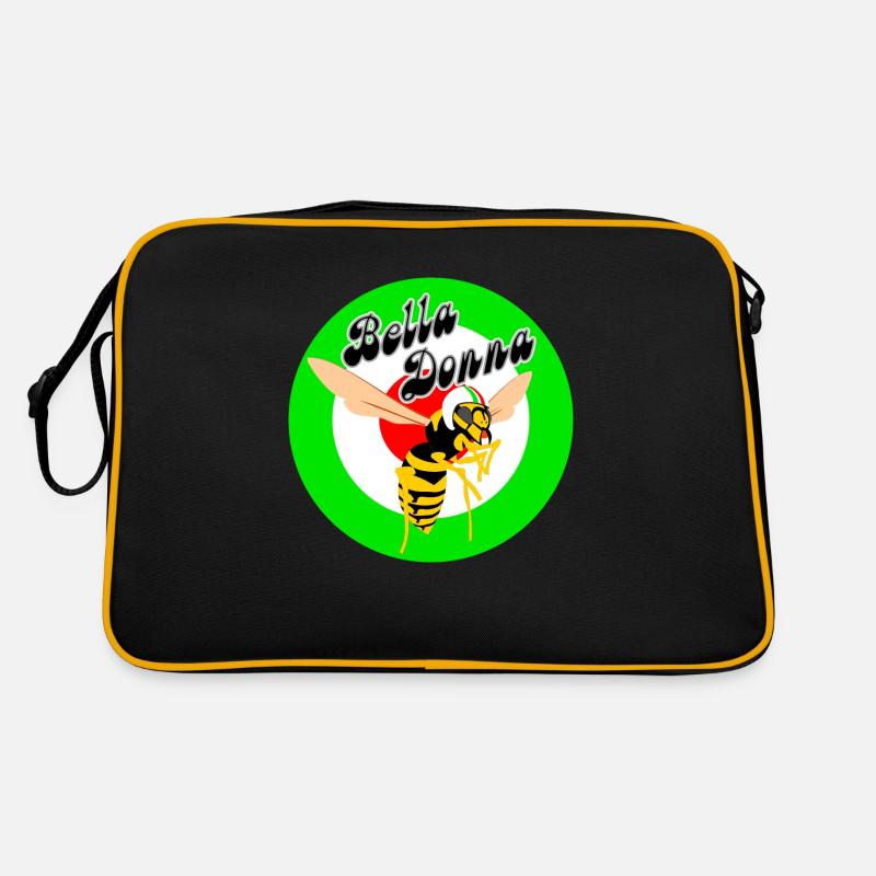 Wasp Mod Target Green Roundel bella donna Retro Bag