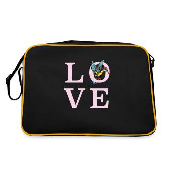 Colibri aime élégant, mignon et coloré - Sac Retro - noir/or - Dos