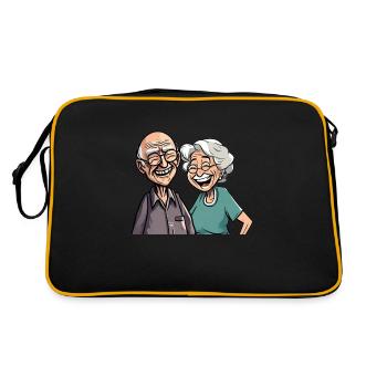 Laughing Pensioners Seniors - Retro Bag - black/gold - Back