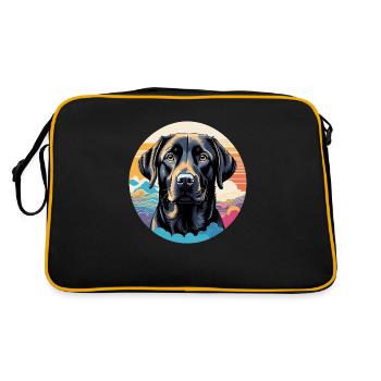 Labrador Retriever - Sac Retro - noir/or - Dos