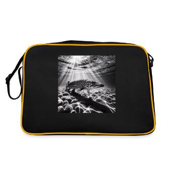 Hecht Foto 3 - Retro Tasche - Schwarz/Gold - Hinten