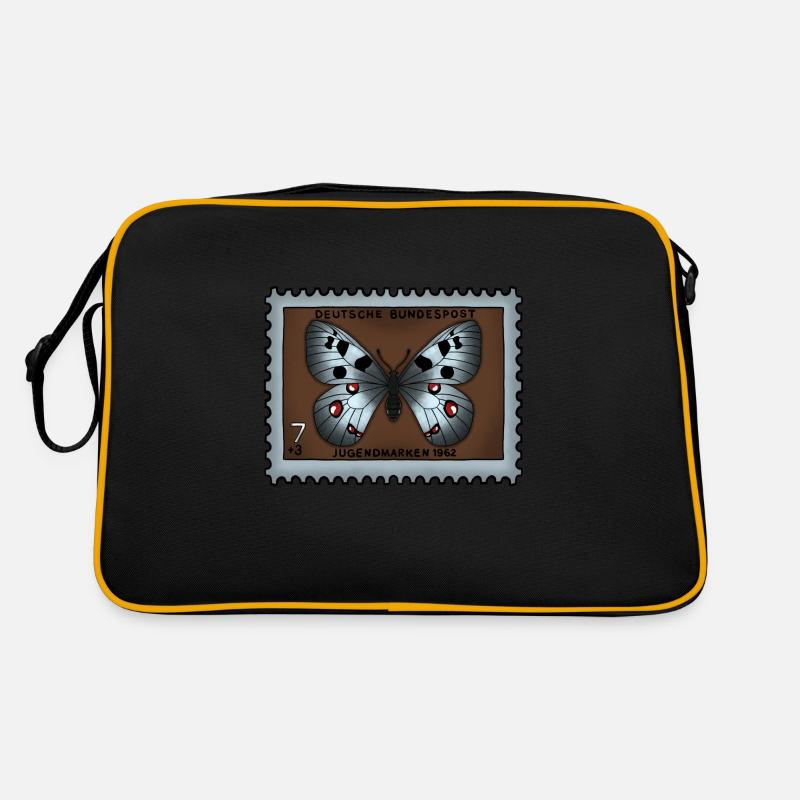 Timbre-poste papillon Sac Retro